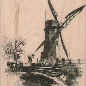 Windmill Scene 3 1/2 x 4 1/2-0