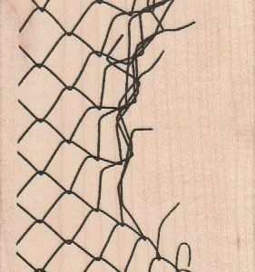 Jagged Chain link Fence 3 x 4-0