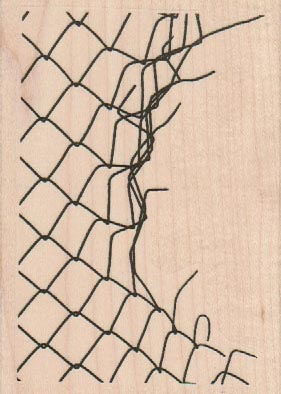 Jagged Chain link Fence 3 x 4
