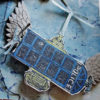 Whimsical Flying Police Box 2 1/2 x 2 1/2-39731