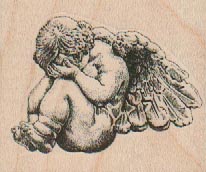 Weeping Angel Baby 2 1/4 x 1 3/4