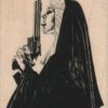 Nun Licking Gun 2 1/4 x 2 3/4-0