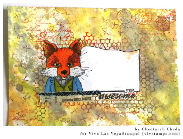 Cute Fox in Coat 2 1/2 x 2 3/4-59747