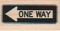 One Way Small 3/4 x 1 1/4