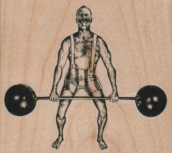 Circus Strongman 3 3/4 x 3 1/4