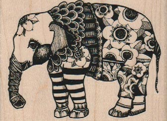 Whimsical Elephant 3 1/2 x 2 1/2