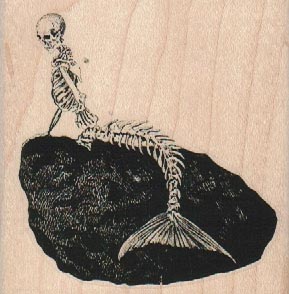 Skeleton Mermaid 3 x 3