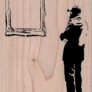 Banksy Mirror Admirer 2 3/4 x 3 1/2-0