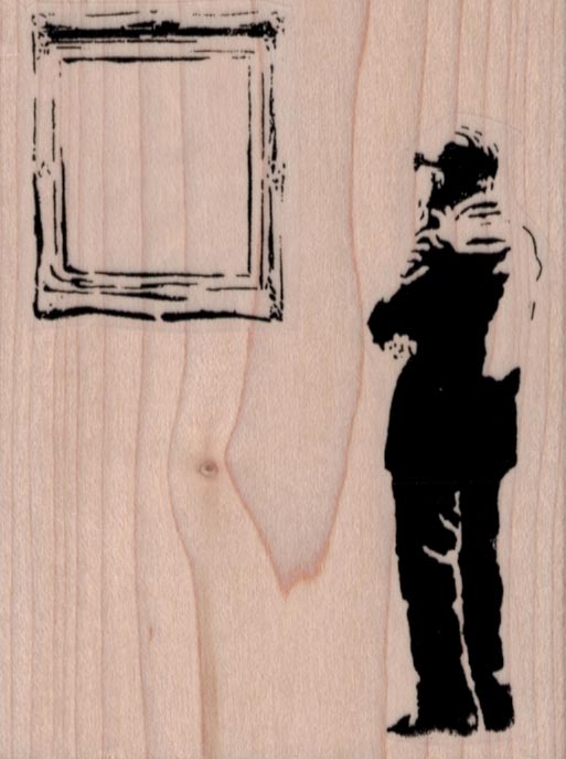 Banksy Mirror Admirer 2 3/4 x 3 1/2
