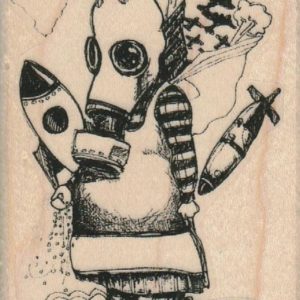 Whimsical Bomb Girl 2 1/4 x 3 1/2-0