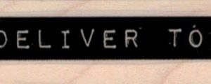 Deliver To: 3/4 x 2-0