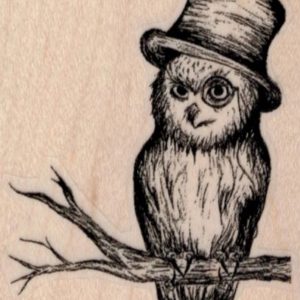 Owl in Hat 2 1/4 x 2 3/4-0