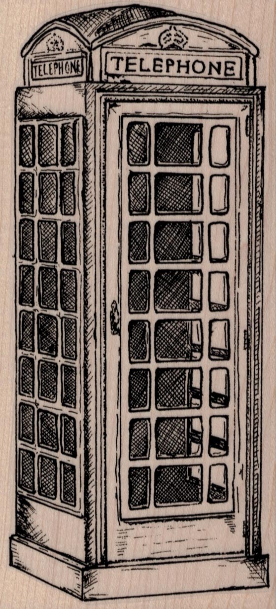 London Telephone Booth 3 x 6 1/4