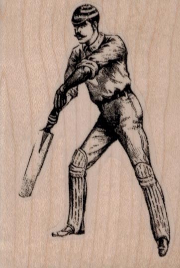 Cricket Batsman 2 x 2 3/4