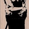 Banksy Kissing Cops 1 3/4 x 4 1/2-0