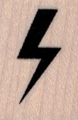 Solid Lightning Bolt   1 x 1 1/4