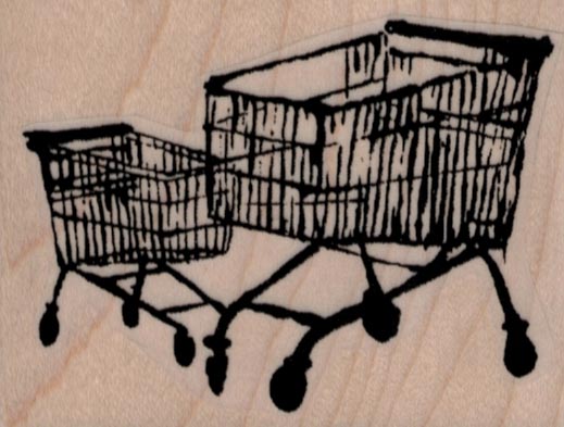 Banksy Shopping Carts 2 3/4 x 2
