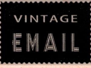 Vintage Email 1 1/4 x 1 3/4-0