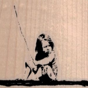 Banksy Unhappy Boy 3 x 2 1/2-0