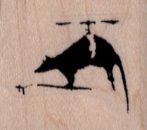 Banksy Helicopter Rat 1 1/4 x 1