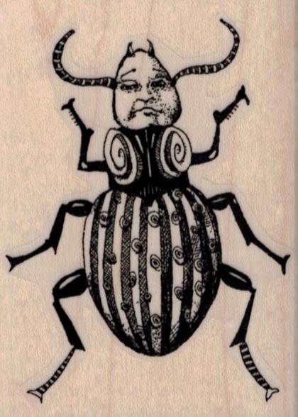 Whimsical Beetle Man 2 1/4 x 3
