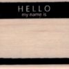 Hello My Name Is Tag 1 1/2 x 2 1/4-0