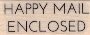 Happy Mail Enclosed 3/4 x 1 3/4-0