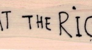 Banksy Eat The Rich 1 x 2 1/2-0