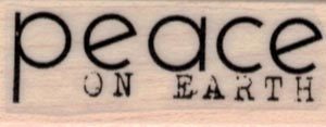 Peace On Earth 3/4 x 1 3/4-0