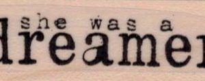 She was a dreamer 3/4 x 2-0