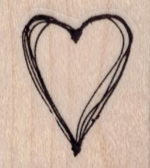 Scribble Heart 1 1/4 x 1 1/4