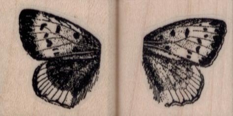 Pair of Butterfly Wings 1 1/4 x 1 1/4 each