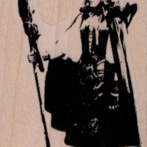 Witch Holding Broom 2 1/4 x 3 3/4-0