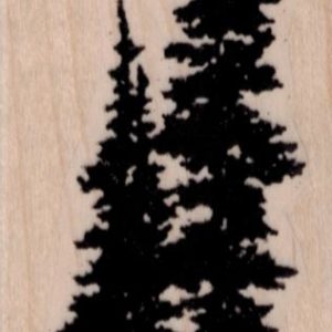 Fir Trees Silhouette 1 3/4 x 3 1/4-0