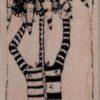 Whimsical Lady Holding up Head 1 1/2 x 5 1/2-0