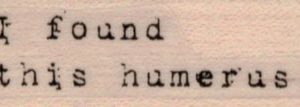 I Found This Humerus 3/4 x 1 3/4-0