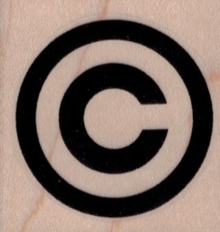 Copyright Symbol 1 3/4 x 1 3/4