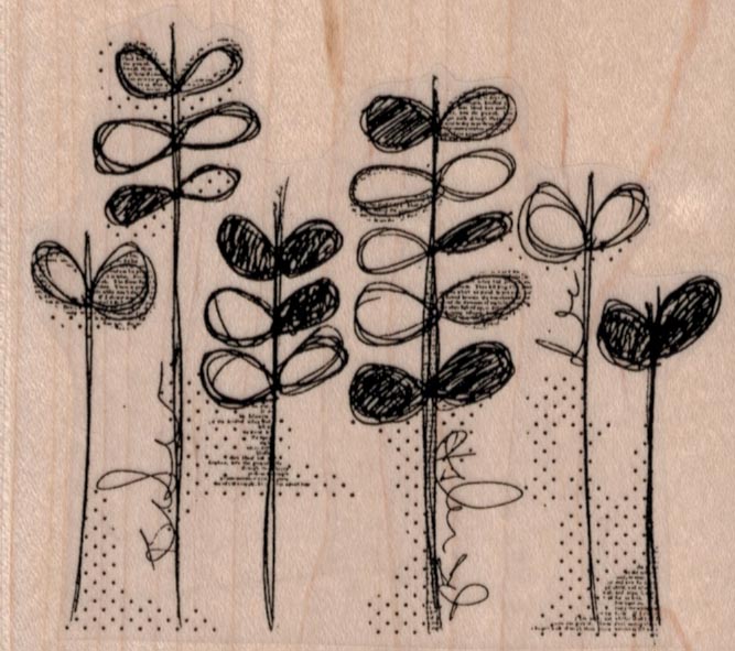 Doodle Flower/Garden 3 1/2 x 3