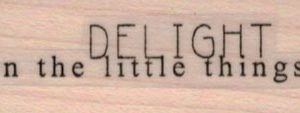 Delight In The Little 3/4 x 1 3/4-0