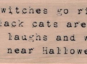 When Witches Go Riding 1 1/4 x 3 1/2-0