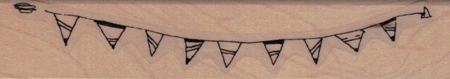 Whimsical Triangle Banner 1 x 4 3/4