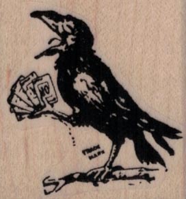 Crow Playing Rook 1 1/2 x 1 1/2