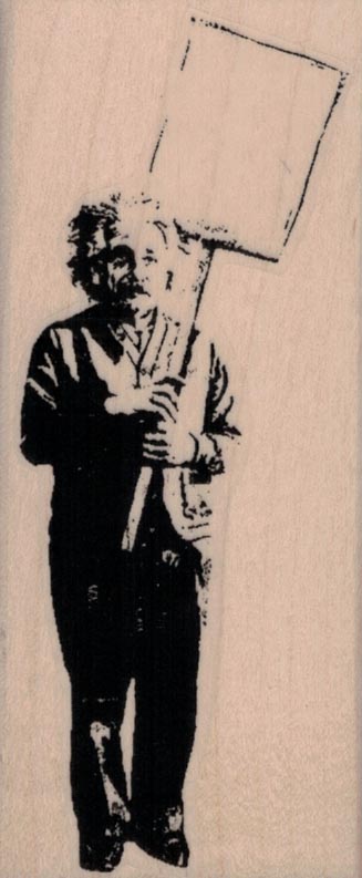 Banksy Einstein Protester 1 3/4 x 4
