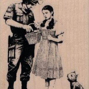 Banksy Dorothy And Toto Being Searched 3 x 3 1/2-0