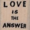 Banksy Love Is The Answer 3/4 x 3/4-0