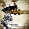 Diver Holding Umbrella 2 3/4 x 3 3/4-46497