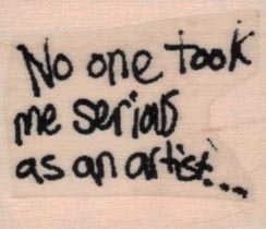 Banksy No one Took Me Serious 1 1/4 x 1 1/4
