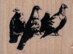 Banksy Pigeons 1 1/2 x 1