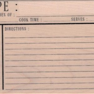 Recipe Card 3 x 5-0
