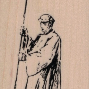 Priest Carrying Cross 1 3/4 x 3 3/4-0